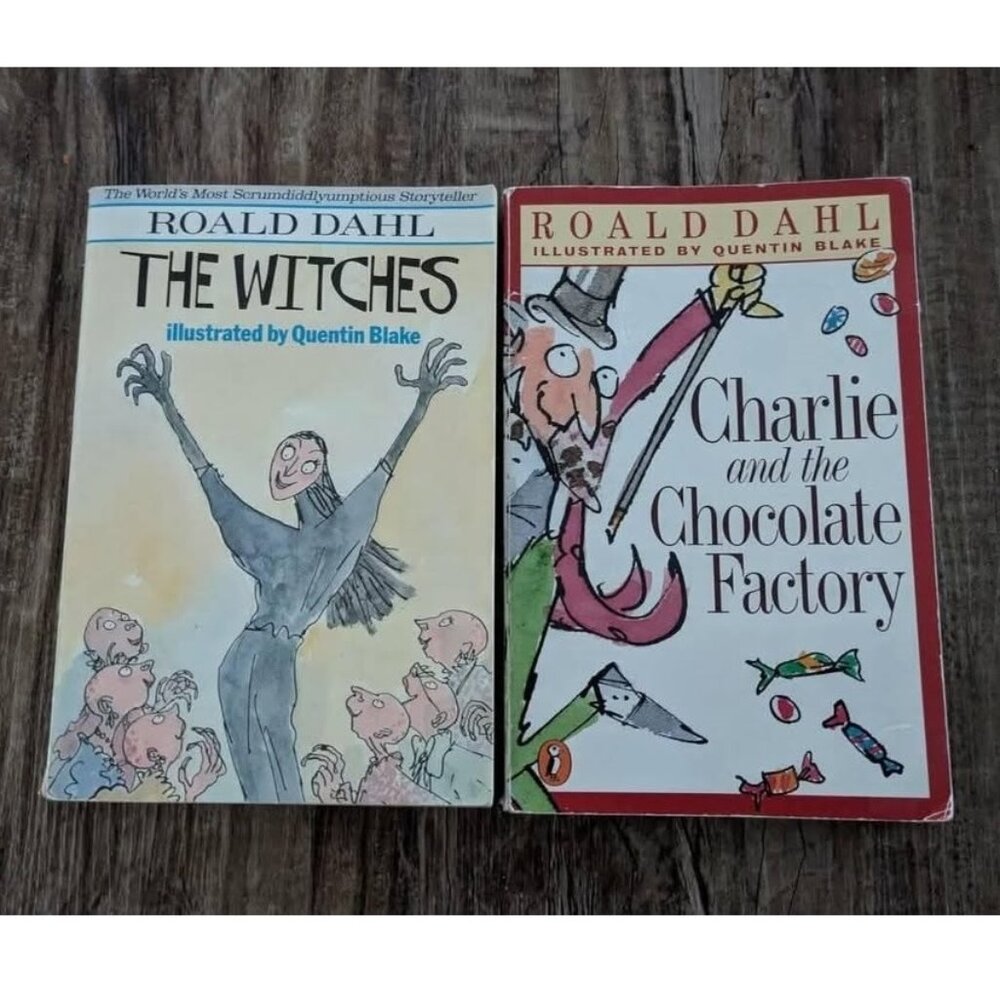 **3/$16 SALE - Ronald Dahl Books The Witches & Charlie & the Chocolate Factory